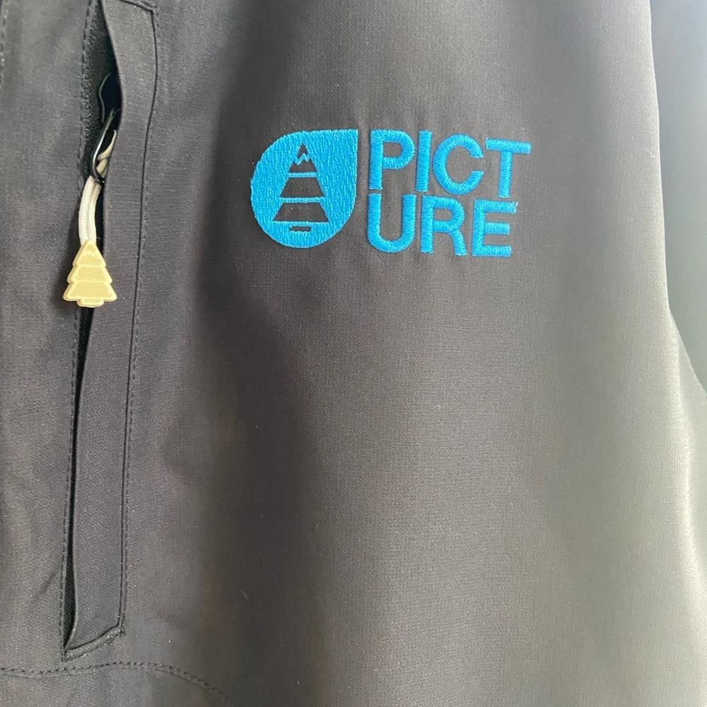MENS • PICTURE SKI JACKET • MEDIUM • BLACK - Picture 2 of 15